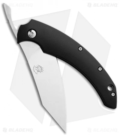 Bastinelli Creations Dragotac Slim Folder Knife - Black FRN (3.1" Satin) - Image 2