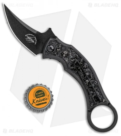 Bastinelli Creations Mako Folder Liner Lock Knife 2 Saints Bronze (2.5" Satin) - Image 4
