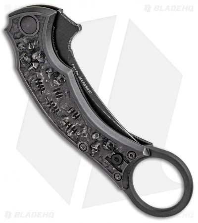 Bastinelli Creations Mako Folder Liner Lock Knife 2 Saints Bronze (2.5" Satin) - Image 3