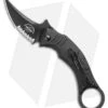 Bastinelli Creations Mako Folder Liner Lock Knife Black FRN (2.5" Black Serr)