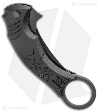 Bastinelli Creations Mako Folder Liner Lock Knife Black FRN (2.5" Black Serr) - Image 3