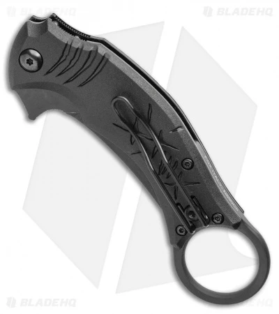 Bastinelli Creations Mako Folder Liner Lock Knife Black FRN (2.5" Black Serr) - Image 2