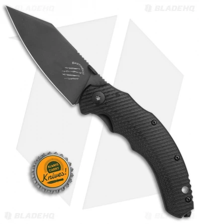 Bastinelli Dragotac Compact Titanium Frame Lock Knife Black G-10 (3.625" Black) - Image 4