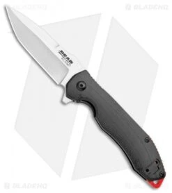 Bear Edge Sidewinder Frame Lock Knife Black G-10 (3.25" Satin)