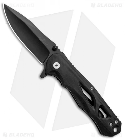 Bear OPS Rancor II Flipper Liner Lock Knife (3.25" Black) MC-400-B4-B