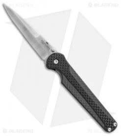 Bear OPS Stiletto Liner Lock Knife Carbon Fiber (3.25" Satin) MC-300-CF-S