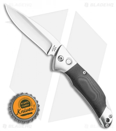 Bear And Son Automatic Lockback Knife Black G-10 (2.75" Satin) - Image 4