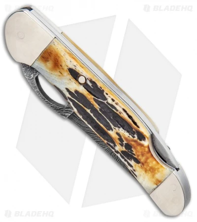 Bear & Son 3.75" Traditional Pocket Knife Genuine India Stag Bone 5149LD - Image 2