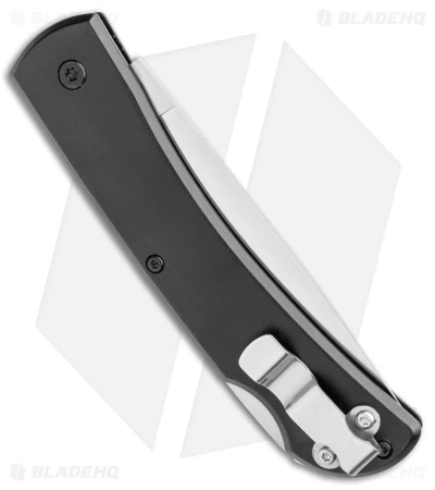 Bear & Son Large Farmhand Lock Back Knife Black Aluminum (3.4" Satin) - Image 3