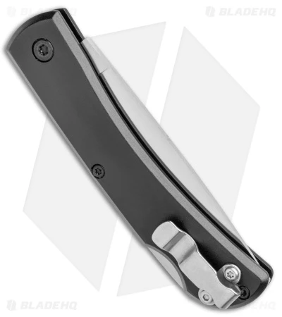 Bear & Son Small Farmhand Lock Back Knife Black Aluminum (2.75" Satin) - Image 3