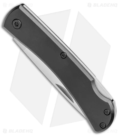 Bear & Son Small Farmhand Lock Back Knife Black Aluminum (2.75" Satin) - Image 2