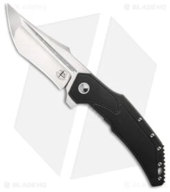 Begg Knives Astio Frame Lock Knife Black G-10 (3.5" Satin) BG008