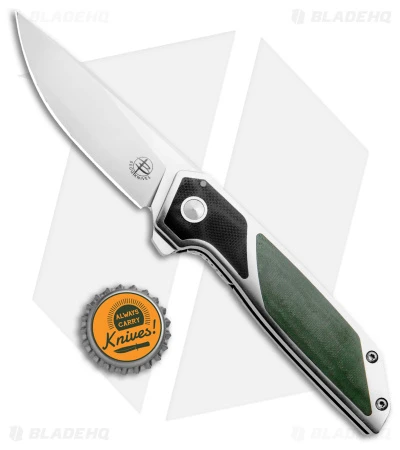 Begg Knives Diamici Liner Lock Knife G-10 Inlay Black/Green (3" Satin) BG014 - Image 4