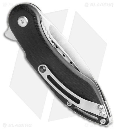 Begg Knives Mini Glimpse Knife Black G-10 (3" Satin) - Image 3