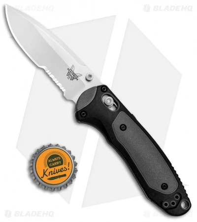 Benchmade 595S Mini Boost AXIS-Assist Knife Black/Gray (3.11" Satin Serr) - Image 4