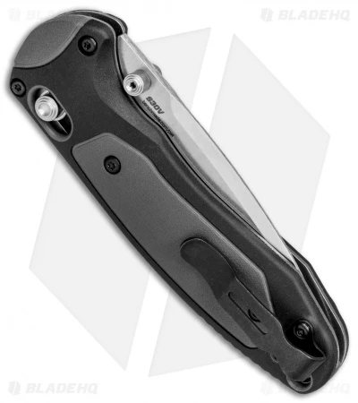 Benchmade 595S Mini Boost AXIS-Assist Knife Black/Gray (3.11" Satin Serr) - Image 3