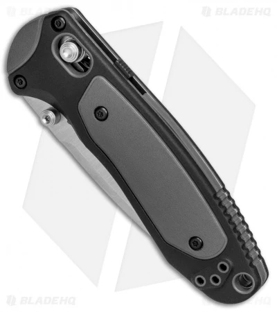 Benchmade 595S Mini Boost AXIS-Assist Knife Black/Gray (3.11" Satin Serr) - Image 2