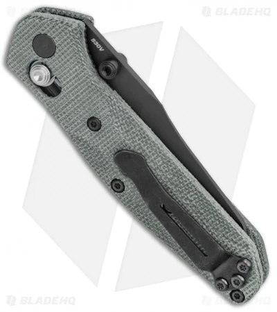 Flytanium Black Micarta Scales + Benchmade 945 Mini Osborne Knife (2.9" Black) - Image 3