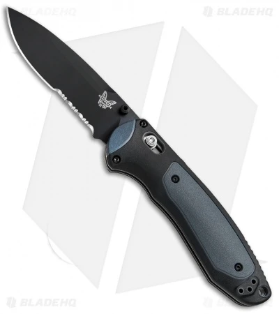 Benchmade 590SBK Boost AXIS-Assist Knife Black/Gray (3.7" Black Serr)