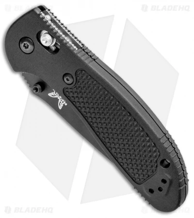 Benchmade Griptilian AXIS Lock Knife Black (3.45" Black Serr) 551SBK-S30V - Image 2