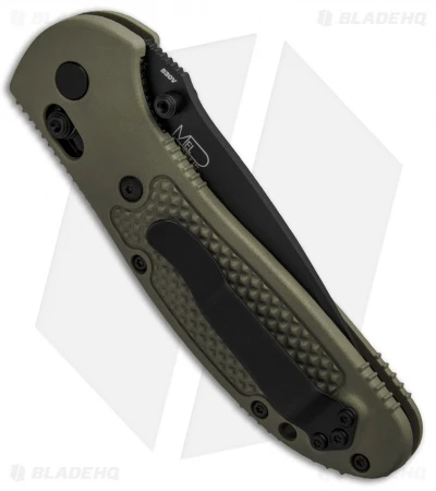 Benchmade Griptilian AXIS Lock Knife Olive Drab (3.45" Black) 551BKOD-S30V - Image 3