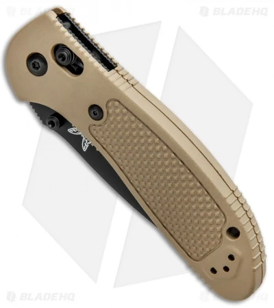 Benchmade Griptilian AXIS Lock Knife Sand (3.45" Black Serr) 551SBKSN-154CM - Image 2