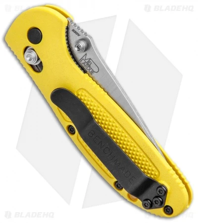 Benchmade Mini Griptilian Knife Yellow (2.91" Satin) 556-YEL-S30V - Image 3