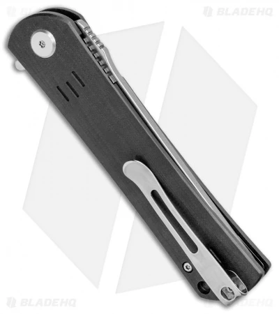 Bestech Knives Kendo Tanto Liner Lock Knife Black G-10 (3.75" Satin) - Image 3