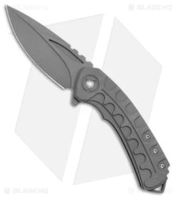 Bestech Knives Buwaya Frame Lock Knife SW Titanium (3.75" SW M390) BT2203A