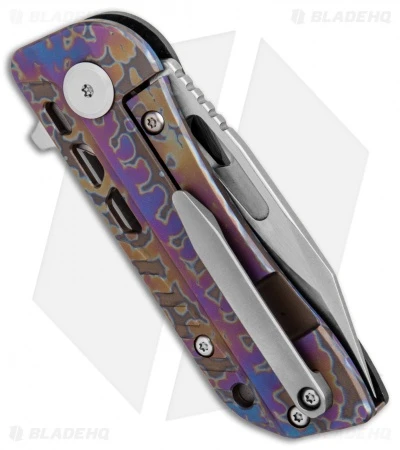 Bestech Knives Engine Drop Point Flipper CF/Spectrum Ti (2.38" Satin) BT1805D - Image 2