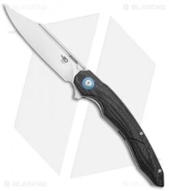 Bestech Knives Fanga Liner Lock Flipper Knife CF/Black G-10 (4" Satin)