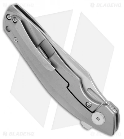 Bestech Knives Ghost Frame Lock Knife Titanium Left Hand (3.6" Stonewash) - Image 4