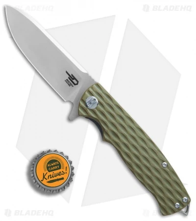 Bestech Knives Grampus Liner Lock Knife OD Green G-10 (3.5" Satin) - Image 4