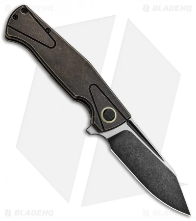 Bestech Knives Horus Left Handed Knife Black/Bronze Ti (3.5" Black SW) BT1901A-L