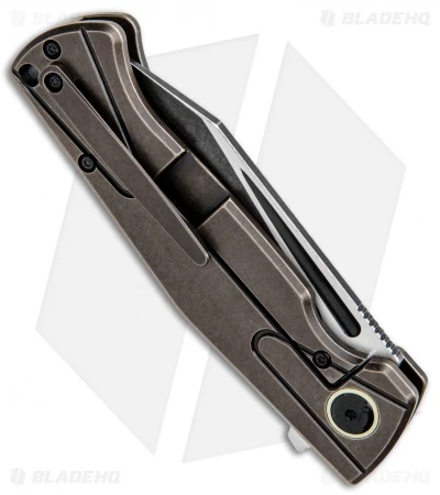 Bestech Knives Horus Left Handed Knife Black/Bronze Ti (3.5" Black SW) BT1901A-L - Image 4