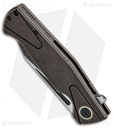 Bestech Knives Horus Left Handed Knife Black/Bronze Ti (3.5" Black SW) BT1901A-L - Image 3