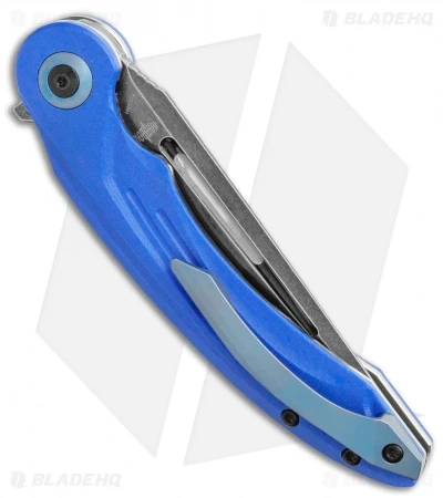 Bestech Knives Irida Liner Lock Knife Blue G-10 (3.75 " Black Stonewash) BG25C - Image 3