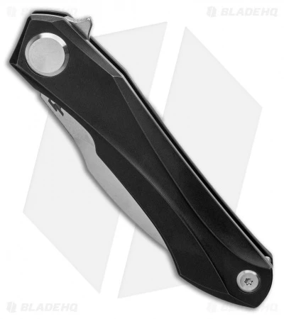 Bestech Knives Ivy Frame Lock Flipper Black Ti (3" Satin) BHQ Exclusive - Image 2