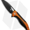 Bestech Knives Komodo Liner Lock Knife Black / Orange G-10 (3.5" Black) BTKG26E