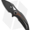 Bestech Knives Nuke Frame Lock Knife Black Ti/Orange G-10 Inlay (2.75" SW)