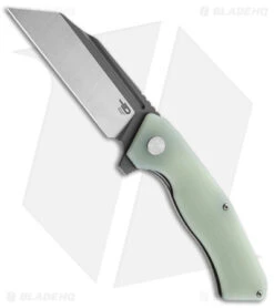 Bestech Knives Rockface Liner Lock Knife Jade G-10 (3.5" Two-Tone D2)