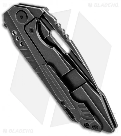 Bestech Knives Shodan Frame Lock Flipper Knife Black Ti (3.86" BSW) BT1910B - Image 3