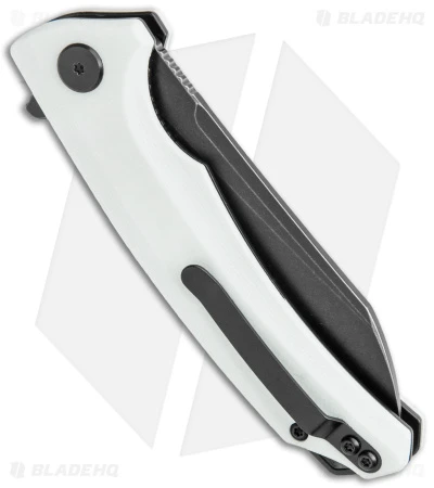 Bestech Knives Texel Liner Lock Knife White G-10 (3.25" Black) BG21E - Image 3