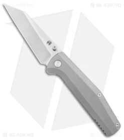 B'yond EDC Contact Frame Lock Flipper Knife Gray Titanium (3.25" Satin)