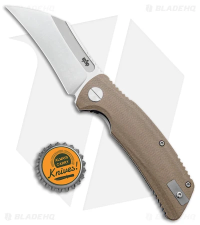 B'yond EDC Pinkerton Garra Liner Lock Knife Brown Micarta (3" Satin) - Image 4