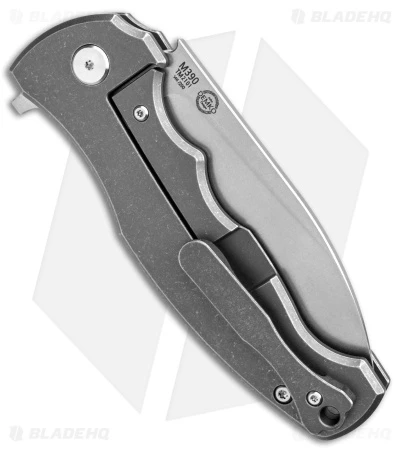 B'yond EDC River Wolf Drop Point Frame Lock Knife Gray (4" Stonewash) - Image 3