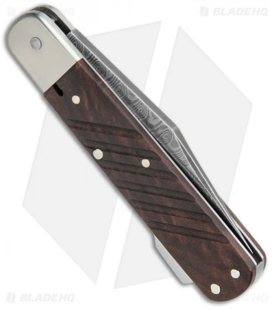 Boker 98k-Damascus Clip Point Lockback Knife Desert Ironwood (2.6" Damascus) - Image 3