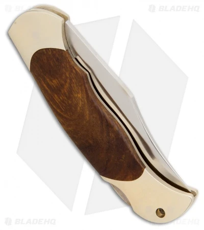 Boker Boy Scout Classic Gold Lockback Knife Desert Ironwood (2.25" Satin) 114118 - Image 2