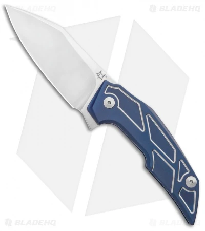 Fox Knives Phoenix Bharucha Frame Lock Knife Blue Titanium (3.50" Satin)