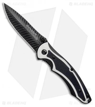 Boker Magnum Backbone Spring Assisted Liner Lock Knife Black (3.25" Black)